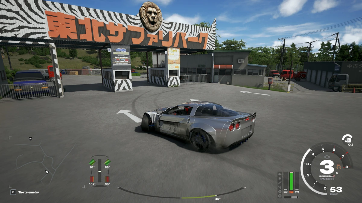 Drift on track in CarX Drift Racing 2, first-person car view