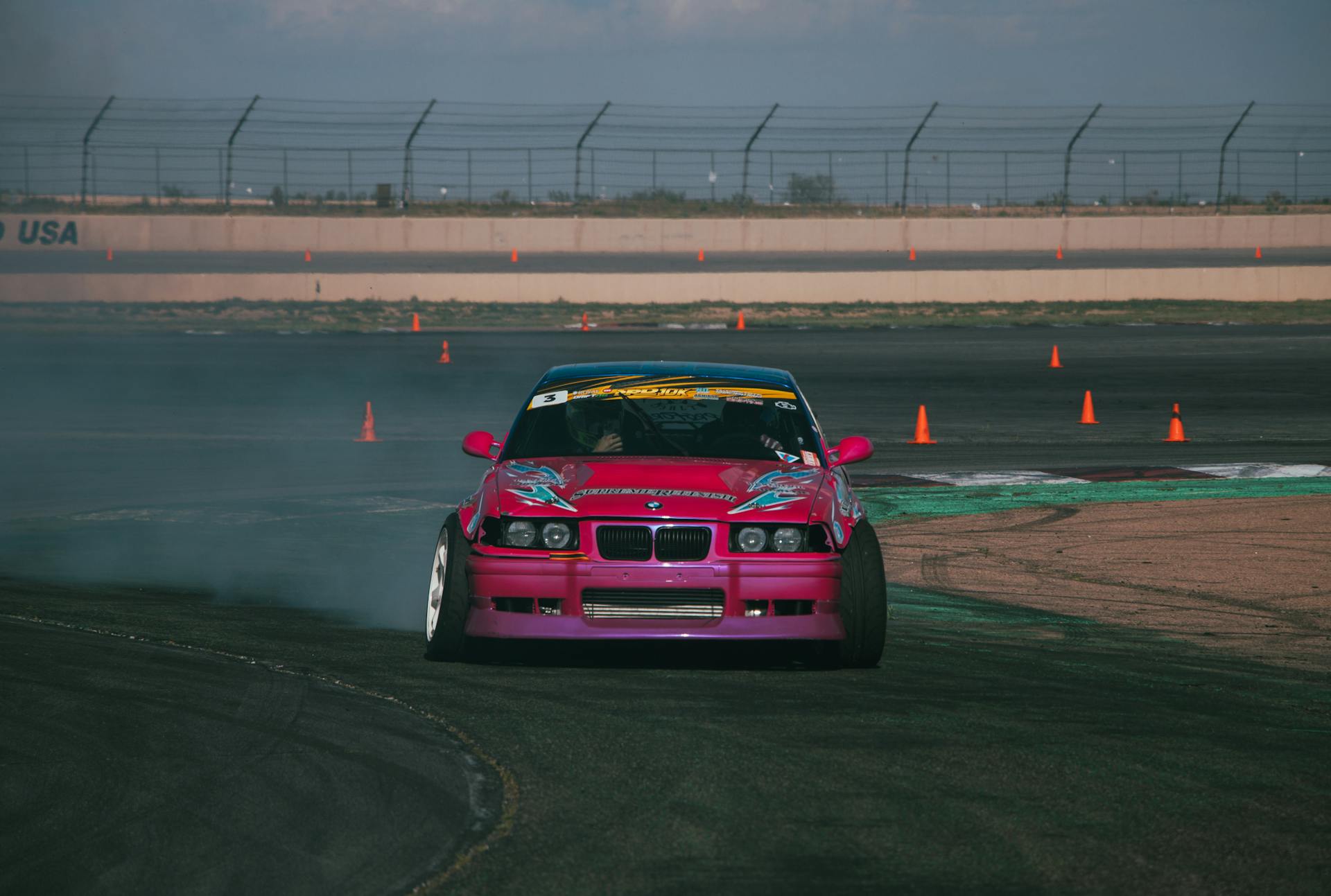 Prepared BMW E36 at a drift competition