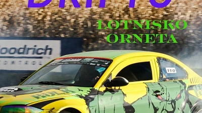 Trening driftu na Lotnisku Orneta